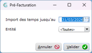 Import des temps