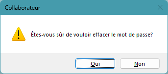Reset mot de passe
