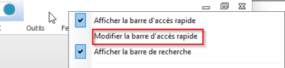 Menu contextuel