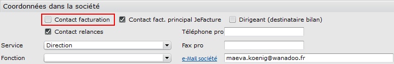 Config interlocuteur