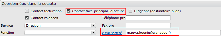 Config interlocuteur