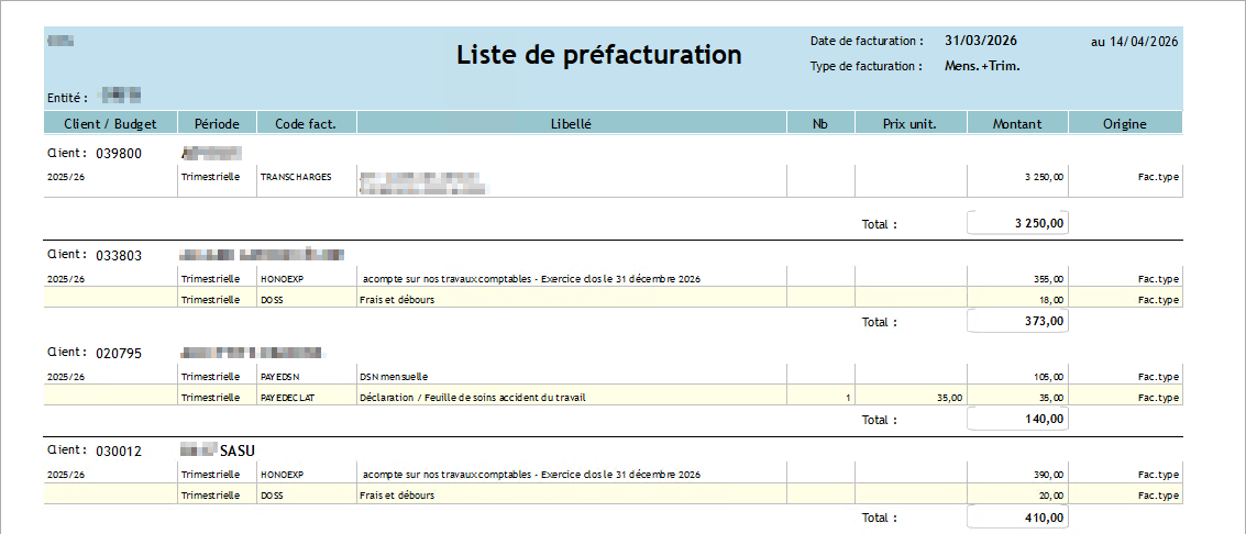 Liste de contrôle Liste de contrôle