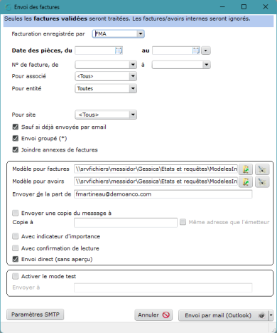 Formulaire de sélection Formulaire de sélection